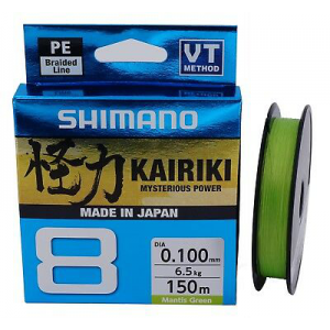 Pintas valas Shimano Kairiki PE TV Mantis Green 150m