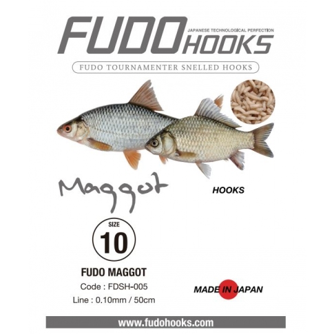 FUDO kabliukai su pavadėliu "Maggot" - Image 6