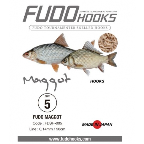 FUDO kabliukai su pavadėliu "Maggot" - Image 2