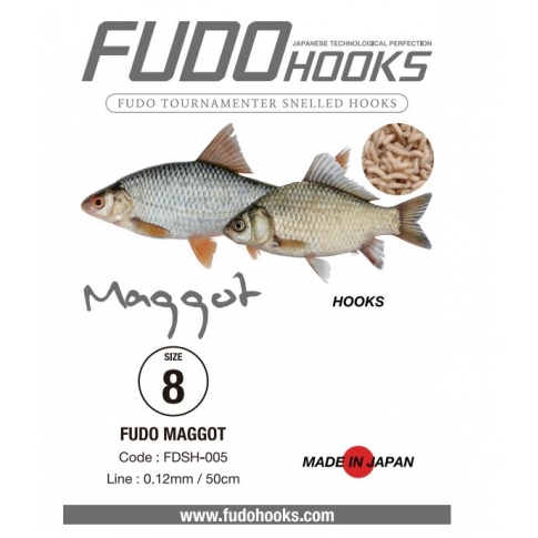 FUDO kabliukai su pavadėliu "Maggot" - Image 4