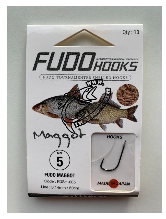 FUDO kabliukai su pavadėliu "Maggot"