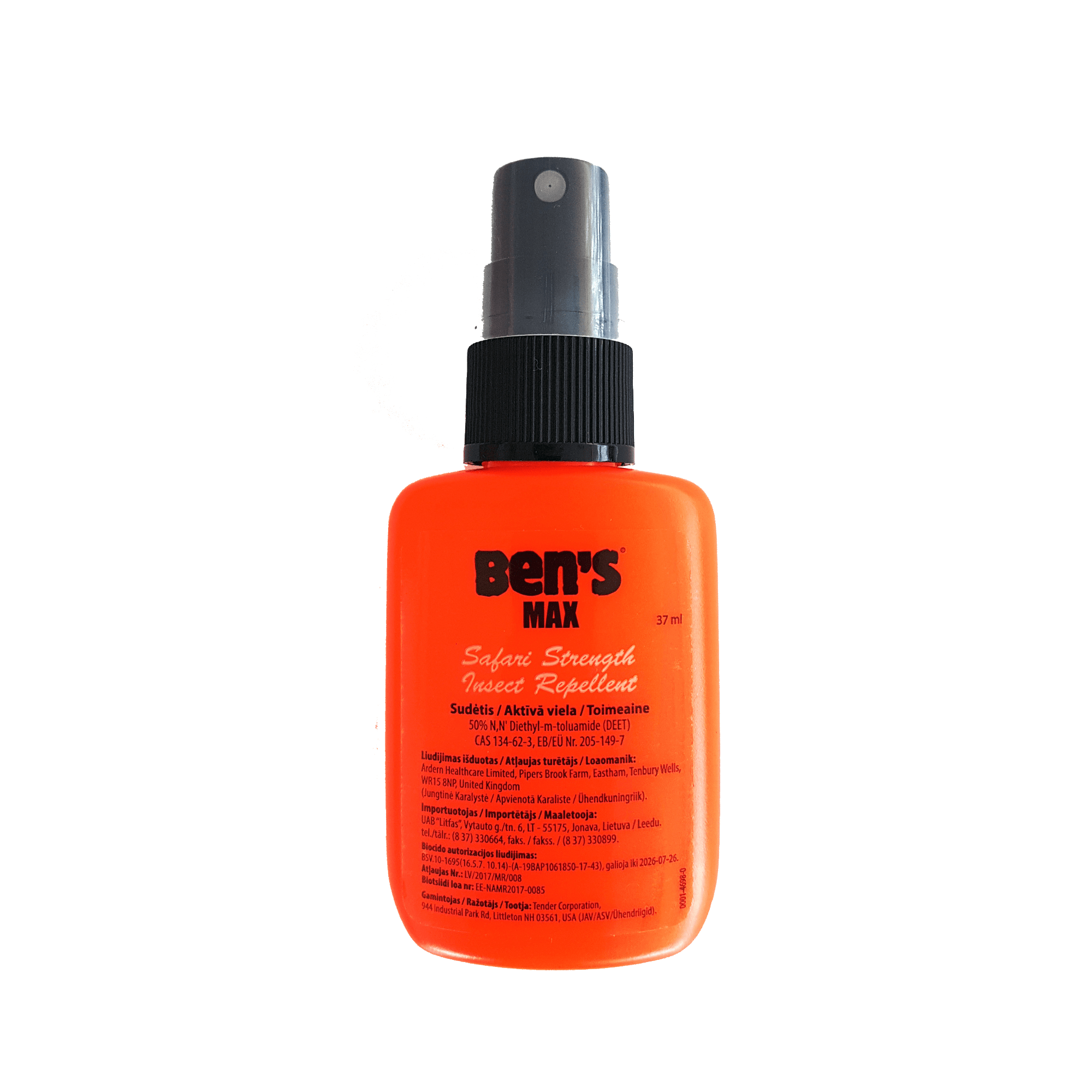 Ben‘s Max purškiamas repelentas nuo uodų ir erkių 37 ml