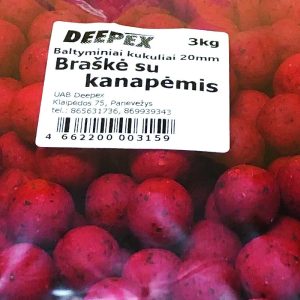 Deepex Boiliai (Braškė su kanapėmis) 20mm 3KG