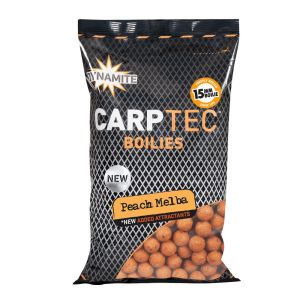 Dynamite Baits CarpTec Peach Melba Boilies 15mm 900g